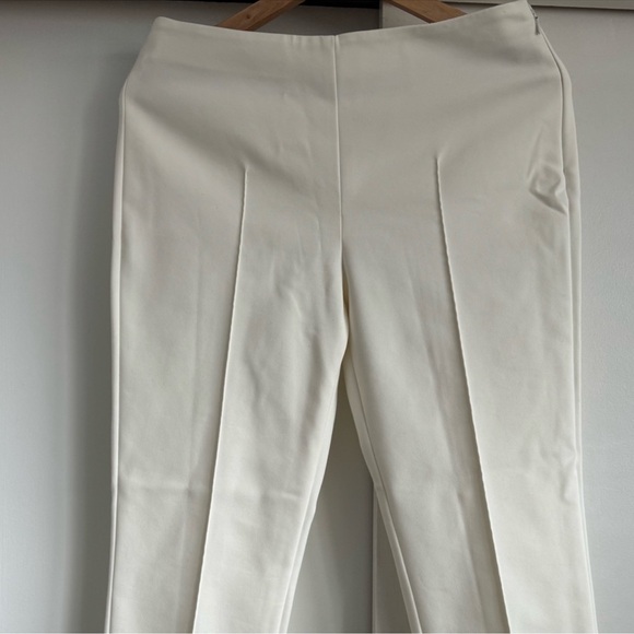 Akris Melissa Techno Pants Ivory Size: US 4 Elegant White Women's Pants - Picture 10 of 13